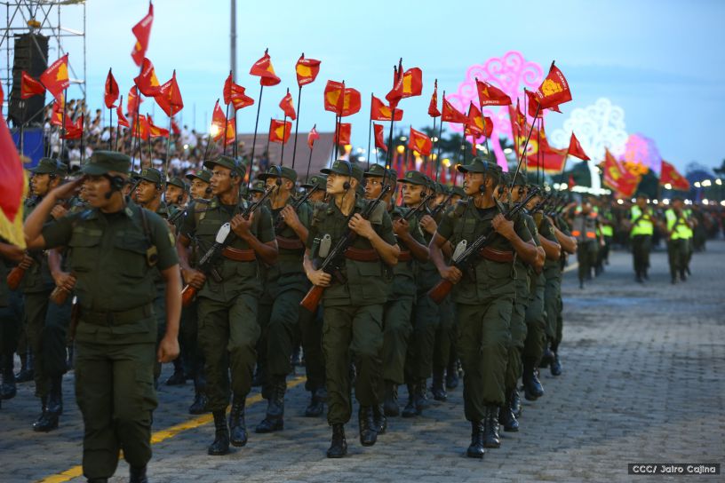 Desfile por el 37 Aniversario del Ejército de Nicaragua