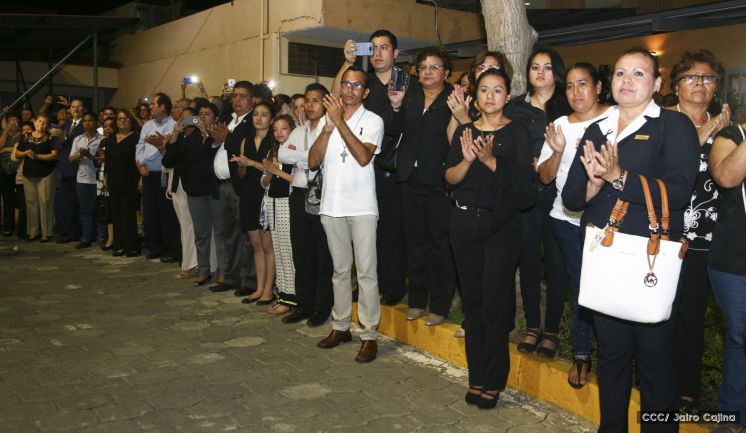Compañero René Núñez recibido con honores en Peñas Blancas
