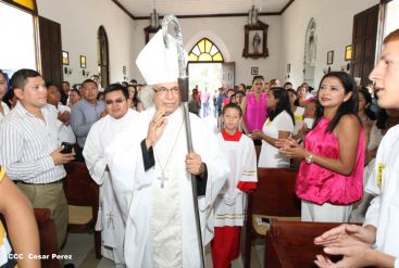 Eucaristía del Cardenal Leopoldo Brenes en Dolores, Carazo