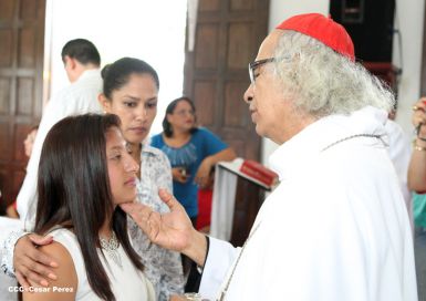 Eucaristía del Cardenal Leopoldo Brenes en Dolores, Carazo