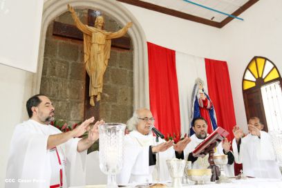 Eucaristía del Cardenal Leopoldo Brenes en Dolores, Carazo