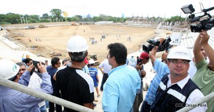 Recorrido por la construcción del Nuevo Estadio Nacional de Béisbol