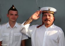 Daniel y Rosario despiden a tripulación de Buque Ruso "Moskva"