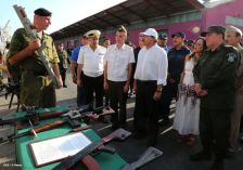 Daniel y Rosario despiden a tripulación de Buque Ruso "Moskva"