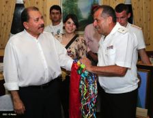 Daniel y Rosario despiden a tripulación de Buque Ruso "Moskva"