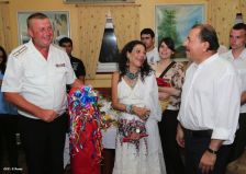 Daniel y Rosario despiden a tripulación de Buque Ruso "Moskva"