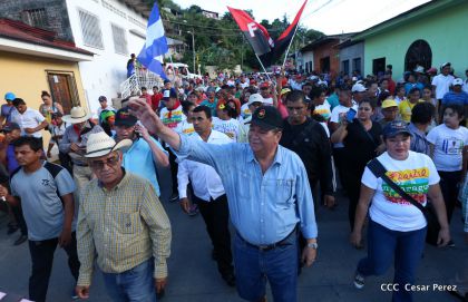 Familias de Boaco participan en Caminata de la Buena Esperanza