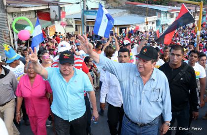 Familias de Boaco participan en Caminata de la Buena Esperanza
