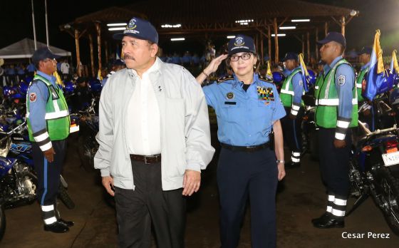 Presidente Daniel entrega nuevas unidades de transporte a la Policía Nacional para fortalecer la Seguridad de las Familias Nicaragüenses