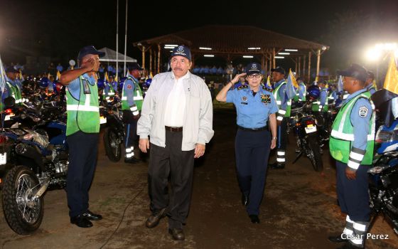 Presidente Daniel entrega nuevas unidades de transporte a la Policía Nacional para fortalecer la Seguridad de las Familias Nicaragüenses