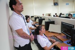 Invitados electorales visitan Centro de Cómputos del CSE