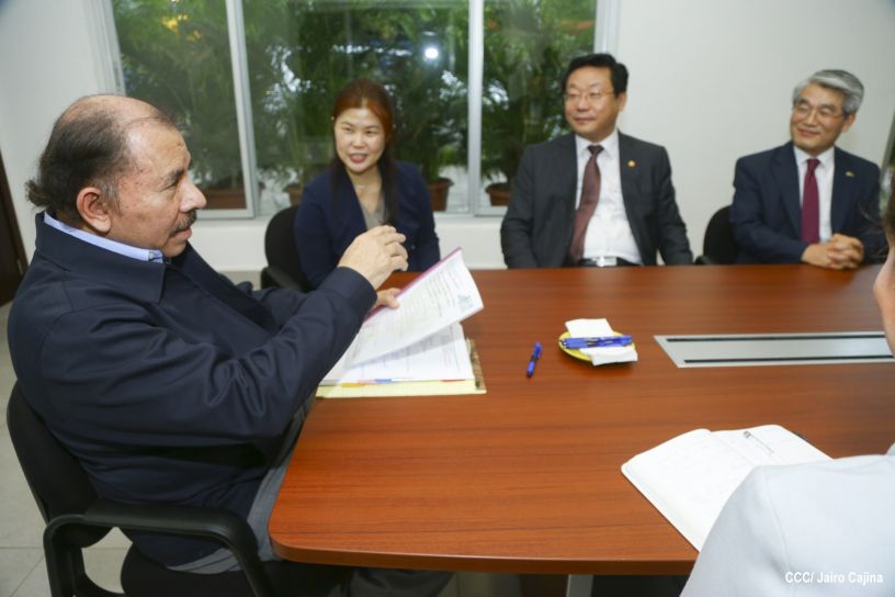 Presidente Daniel se reúne con Ministro de Comercio de la República de Corea, Hyunghwan JOO
