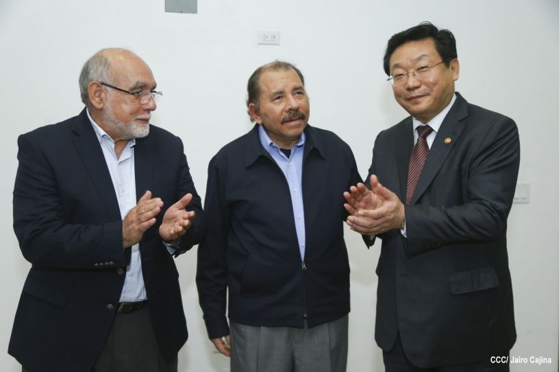 Presidente Daniel se reúne con Ministro de Comercio de la República de Corea, Hyunghwan JOO