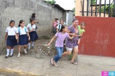 Simulacro de sismo en barrio capitalino