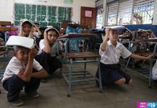 Simulacro de sismo en barrio capitalino