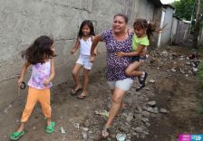 Simulacro de sismo en barrio capitalino