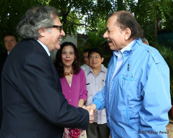 Presidente Daniel y Compañera reciben al Secretario General OEA, Luis Almagro