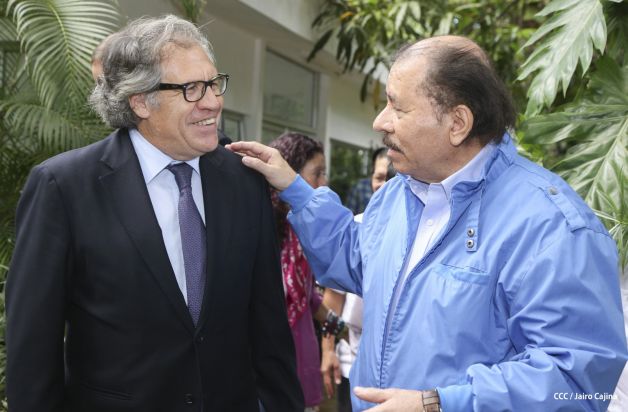 Presidente Daniel y Compañera reciben al Secretario General OEA, Luis Almagro