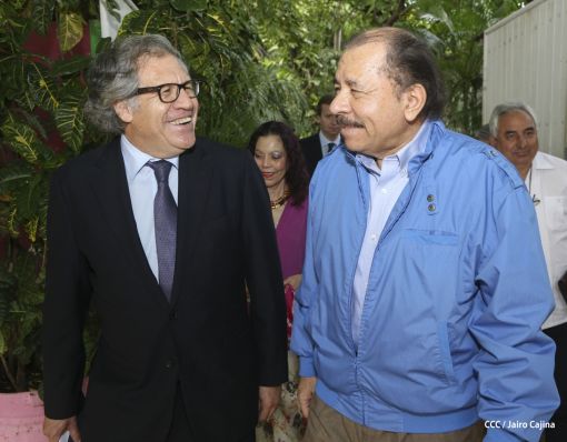 Presidente Daniel y Compañera reciben al Secretario General OEA, Luis Almagro