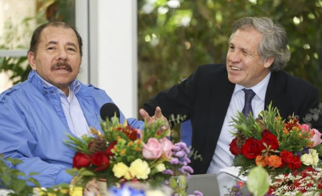 Presidente Daniel y Compañera reciben al Secretario General OEA, Luis Almagro