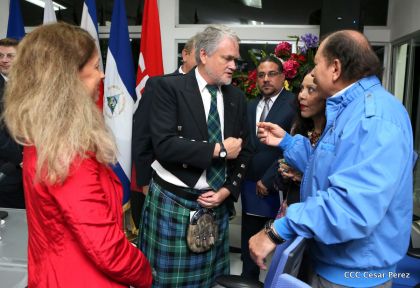 Daniel y Rosario reciben cartas credenciales de los Embajadores de la Unión Europea, Federación de Rusia y Costa Rica