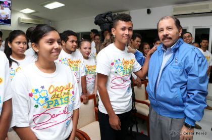 Daniel y Rosario reciben cartas credenciales de los Embajadores de la Unión Europea, Federación de Rusia y Costa Rica