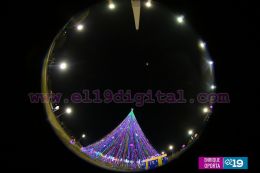 Enciendo el Árbol de Navidad más grande de Nicaragua