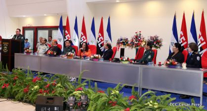 Daniel y Rosario presiden acto de graduación de cadetes del Ejército de Nicaragua