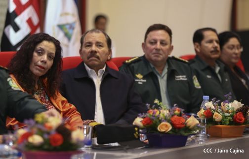 Daniel y Rosario presiden acto de graduación de cadetes del Ejército de Nicaragua