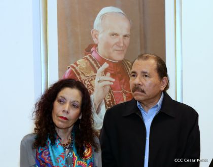 Daniel y Rosario inauguran el Museo San Juan Pablo II