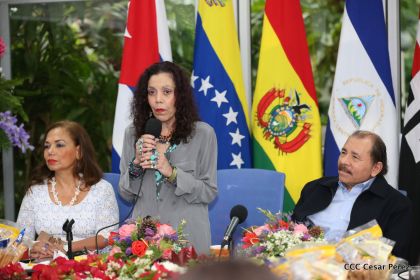 Daniel y Rosario conmemoran el XII Aniversario del ALBA-TCP