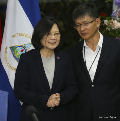 Presidente Daniel y Compañera Rosario reciben a la Presidenta de la República de China (Taiwán)