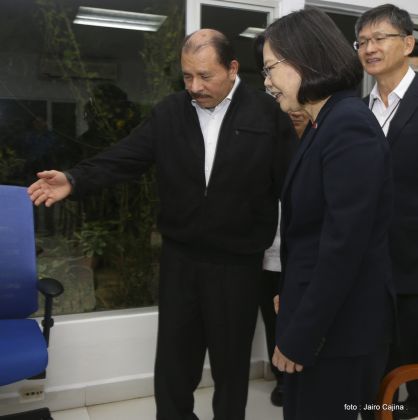 Presidente Daniel y Compañera Rosario reciben a la Presidenta de la República de China (Taiwán)