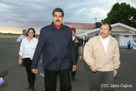 Presidente Daniel y Compañera Rosario celebran con el Presidente Maduro el 10 Aniversario de Nicaragua en el ALBA