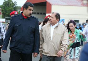 Presidente Daniel y Compañera Rosario celebran con el Presidente Maduro el 10 Aniversario de Nicaragua en el ALBA