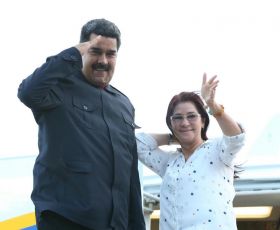 Presidente Daniel y Compañera Rosario celebran con el Presidente Maduro el 10 Aniversario de Nicaragua en el ALBA