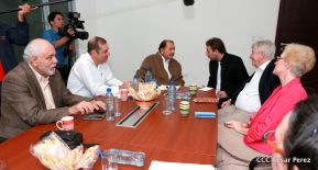 Presidente Daniel recibe al Parlamentario Alemán Wolfgang Gechrcke