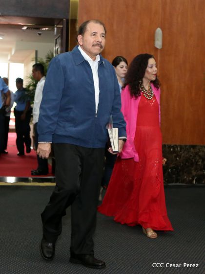 Daniel y Rosario juramentan al Gabinete del Gobierno Sandinista