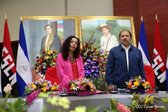 Daniel y Rosario juramentan al Gabinete del Gobierno Sandinista