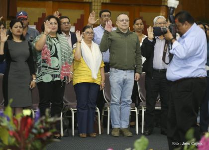 Daniel y Rosario juramentan al Gabinete del Gobierno Sandinista