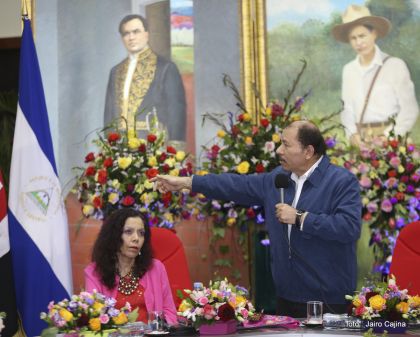 Daniel y Rosario juramentan al Gabinete del Gobierno Sandinista