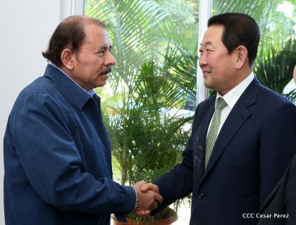 Presidente Daniel recibe al Vicepresidente del Parlamento de la República de Corea