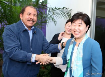 Presidente Daniel recibe al Vicepresidente del Parlamento de la República de Corea