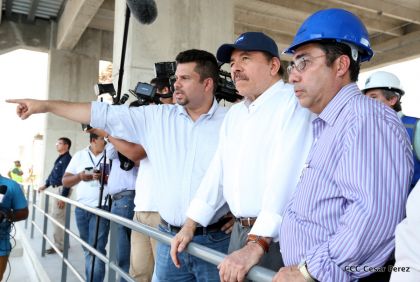 Presidente Daniel recorre obras del nuevo Estadio Nacional ”Denis Martínez" y el Polideportivo "Alexis Argüello"