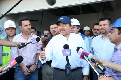 Presidente Daniel recorre obras del nuevo Estadio Nacional ”Denis Martínez" y el Polideportivo "Alexis Argüello"