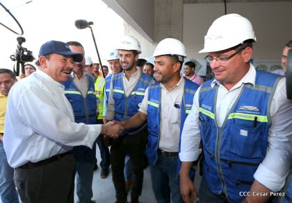 Presidente Daniel recorre obras del nuevo Estadio Nacional ”Denis Martínez" y el Polideportivo "Alexis Argüello"