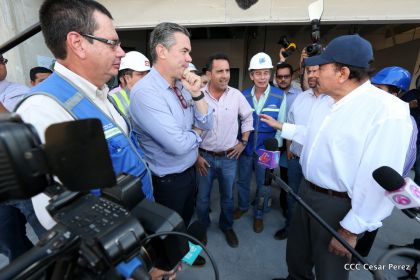 Presidente Daniel recorre obras del nuevo Estadio Nacional ”Denis Martínez" y el Polideportivo "Alexis Argüello"
