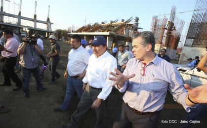 Presidente Daniel recorre obras del nuevo Estadio Nacional ”Denis Martínez" y el Polideportivo "Alexis Argüello"