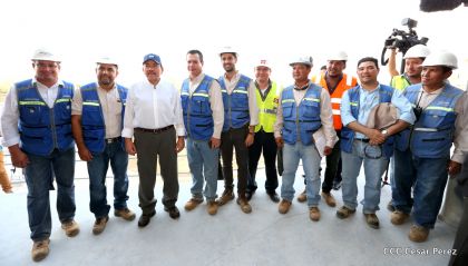 Presidente Daniel recorre obras del nuevo Estadio Nacional ”Denis Martínez" y el Polideportivo "Alexis Argüello"