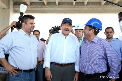 Presidente Daniel recorre obras del nuevo Estadio Nacional ”Denis Martínez" y el Polideportivo "Alexis Argüello"
